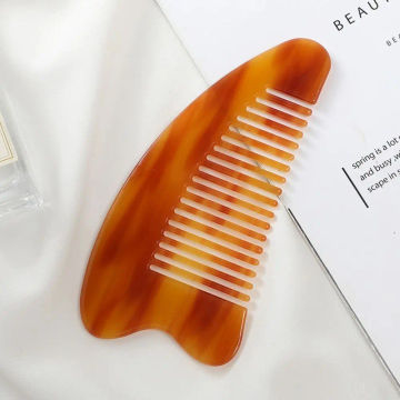 Fashion Acetate Hair Comb Marbling Colorful Hairdressing Combs Anti Static Fine-toothed Massage Hairbrush Girls