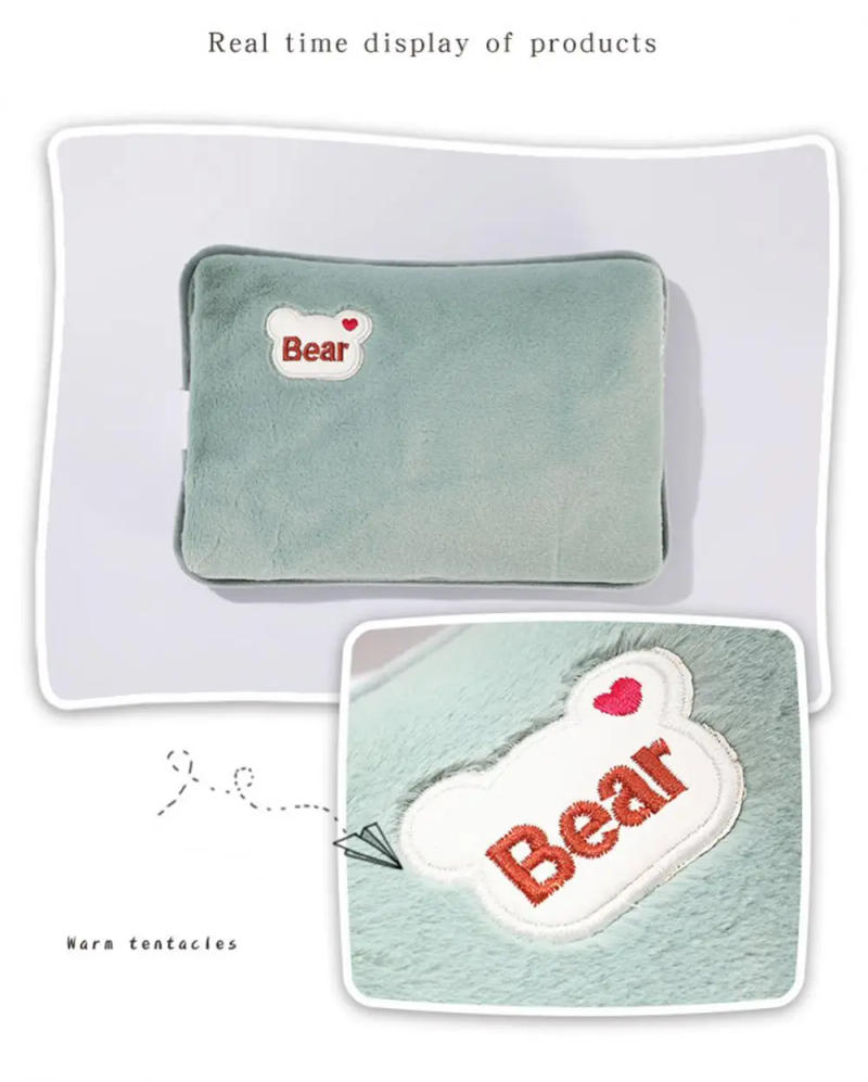 Description Picture 6 of itemWarm Water Bag Automatic Power Off Cute Double Insert Reusable Cartoon Pattern Home Warming Product Winter Hand Warmer Charging