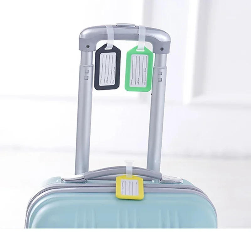 Description Picture 5 of itemDIY 1pc Luggage Tags Suitcase Label Plastic Bag Travel Tag Name Address ID Label Baggage Holder Garment Tags Accessories