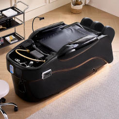 Customizable Salon Equipment Hair Washing Chair Smart Electric Massage Shampoo Bed