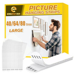 Picture Hanging Strips Heavy Duty Removable Hook And Loop Tape Picture Hanger Damage Free Adhesive Strips Frame Hanging