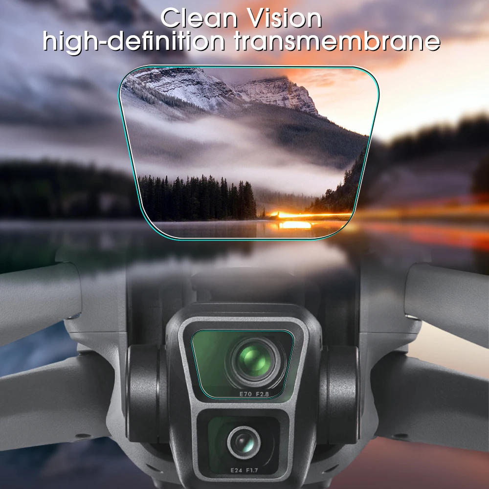 Description Picture 5 of item1/2/3 Sets HD Camera Screen Protector  for DJI Air 3 Done Hardness Tempered Glass for DJI Air 3 Anti-scratch Protective Film