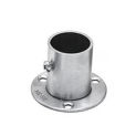 Stainless Steel Closet Wardrobe Rod Holder Socket End Support Bracket Flange for Wardrobe Curtain Cloth Rod 16mm-32mm