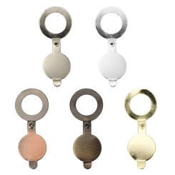 Metal Door Viewers Covers Fixed Flip Over Privacy Peephole Lid Door Privacy Cover Safety Door Viewers Privacy Plate Covers