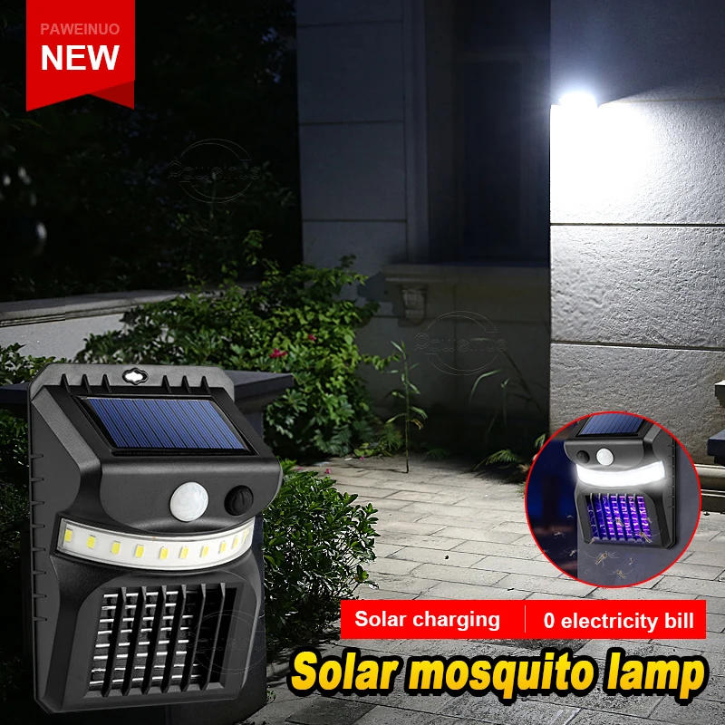 Description Picture 3 of itemOutdoor LED Solar Lights Garden Wall Light Outdoor 365nm Kill mosquitoes IR Sensor Security Lighting Wall Street Lamp for Garden