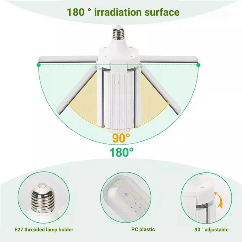 Description Picture 6 of itemAFBC LED Grow Light Foldable Phyto Lamp Full Spectrum Bulb For Indoor Plants Bloom Flowering Grow Lamps Garden E27