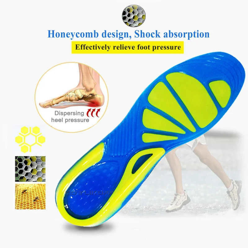 Description Picture 6 of itemShock absorption and pressure reducing sports insole Basketball football Running mountaineering silicone insole