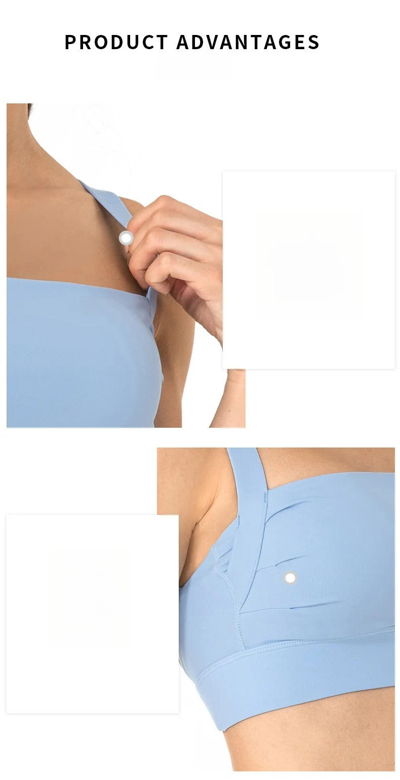 Description Picture 4 of itemSexy Beauty Back Yoga Sports Bra Women Shock-proof Running Fitness Bra Padded Gym Crop Top Yoga Vest Workout Clothes Sportswear