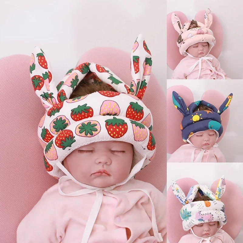Description Picture 3 of item1-3T Toddler Baby Head Protector Safety Pad Cushion Back Prevent Injured Angel Bee Cartoon Security Pillows Protective Headgear