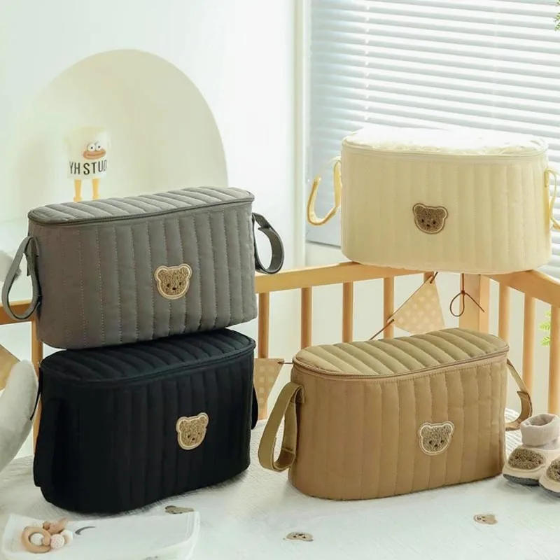 Description Picture 2 of itemMommy Bag Korea Cute Bear Portable Multifunctional Stroller Nappy Bag Soft Maternity Storage Bags Baby Diaper Organizer