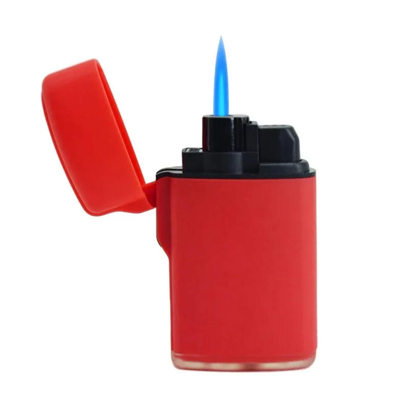 Description Picture 5 of itemMini Cigar Open Flame Jet Torch Cigarette Lighter Airbrush Lighter Windproof Refillable Blue Flame Butane Gas Lighter