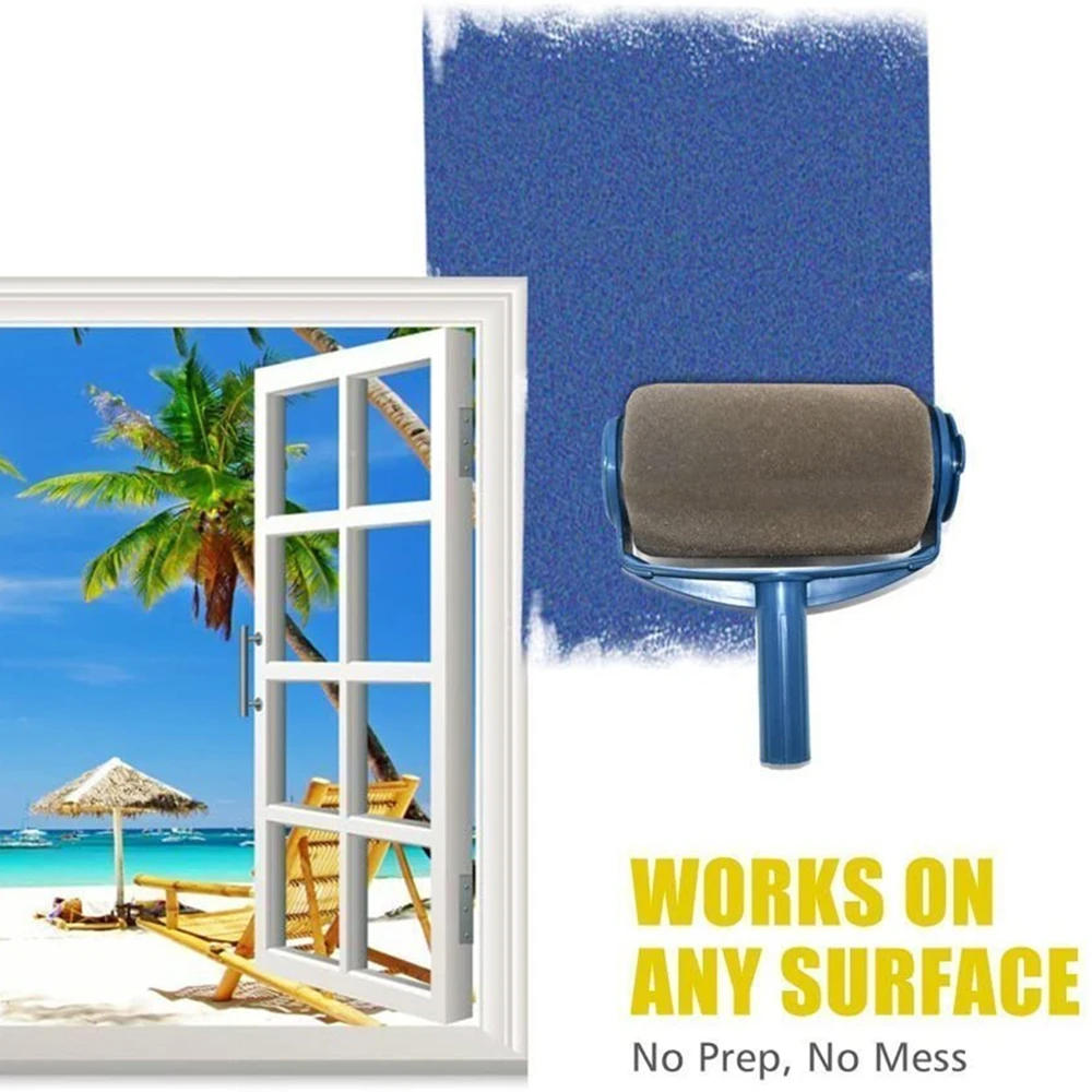 Description Picture 2 of item5Pcs/set Paint Roller Set with Sticks Paint Roller Transform Your Room in Just Minutes Decorate Runner Tool Painting Brush Set