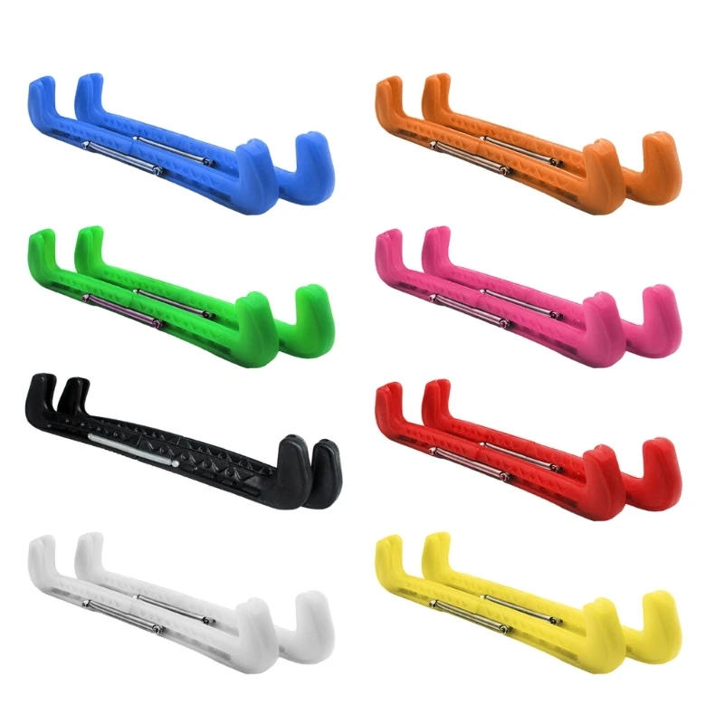 Description Picture 2 of item1 Pair Ice Skate Guard Ice Skate Blade Cover Skate Blade Protector Adjustable Skate Guards for Hockey or Figures Skating