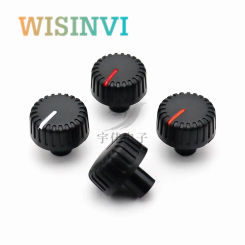 5PCS 21×19MM Plastic Long Handle Knob Diameter 21mm Height 19mm Potentiometer Knob Flower Shaft / D Shaft Inner Hole 6mm