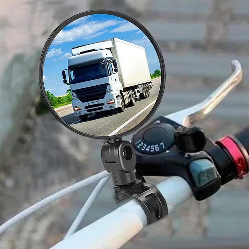 Description Picture 4 of item1/2PC Bike Mirror 360 Degree Adjustable Rotatable Handlebar Mirror Wide Bycicle Accessories Cycling Rear View Mirror Accesorios