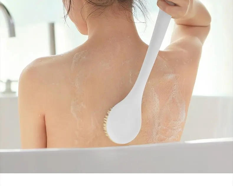 Description Picture 5 of itemLong Handle Soft Nylon Bristle Scrub Brush for Bath - Efficient Dead Skin Removal Back Scrubbing Shower Brush