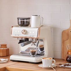 New Stock 15 Bar Commercial Outdoor Espresso Coffee Maker Professional Semi-auto Espresso Coffee Making Machine With Pump