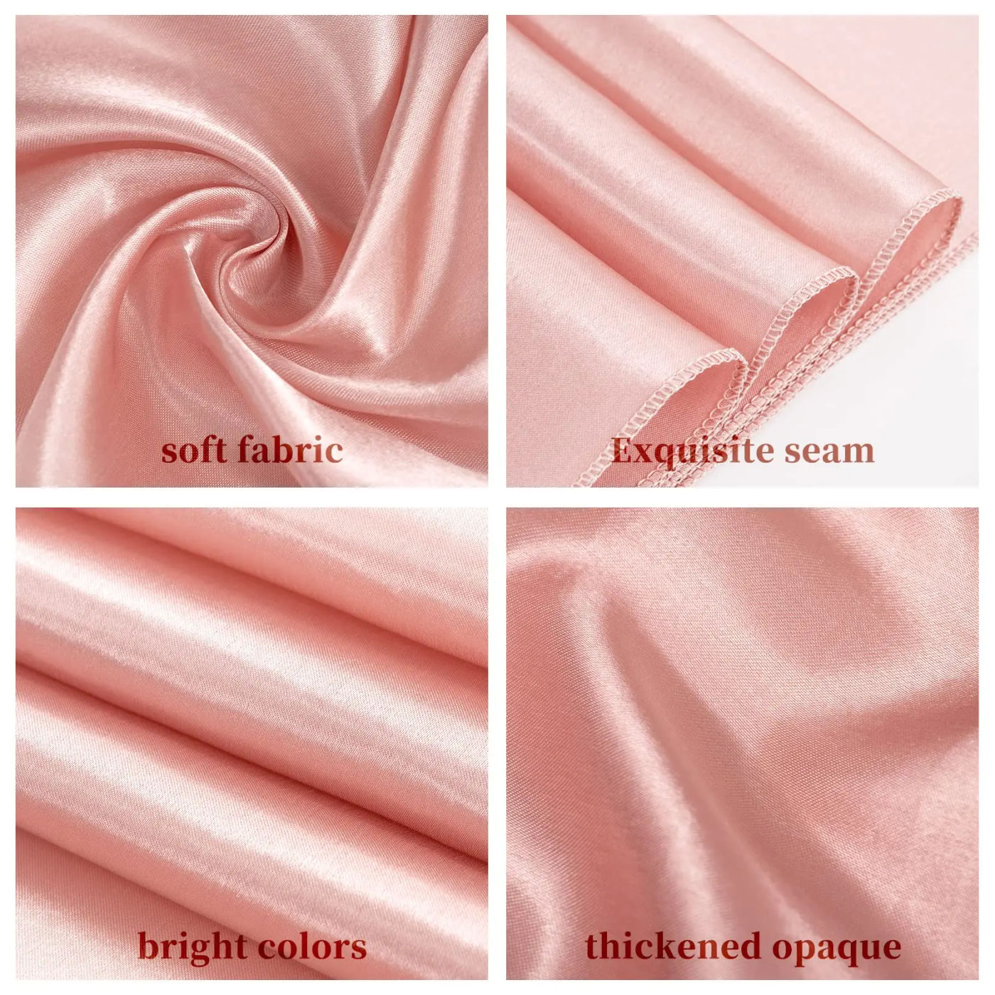 Description Picture 3 of item10/50PCS 17x275cm Satin Chair Sashes Rose Gold Bows Chair Cover Ribbons for Wedding Banquet Party Baby Shower Event Decorations