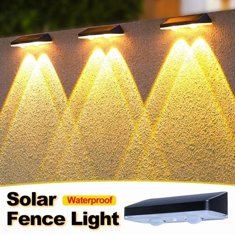 Description Picture 3 of item3Color Outdoor Solar Garden Light Outdoor Waterproof High Brightness Spotlight Wall Lamp for Home Villa Fence Porches Decorative