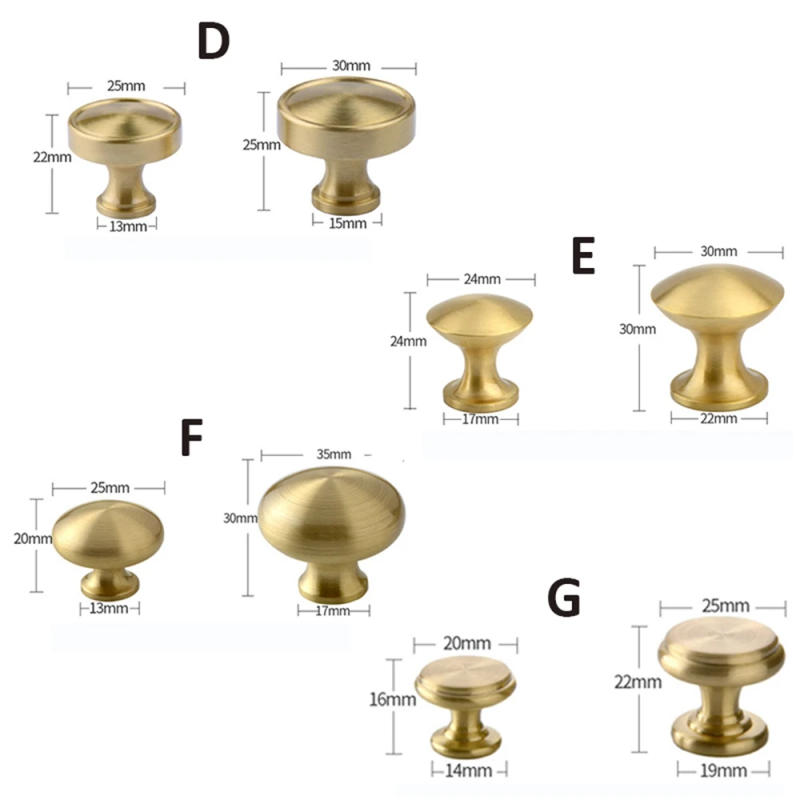 Description Picture 3 of itemBrass Chinese Style Cupboard Dresser Drawer Cabinet Knobs Furniture Handles Door Handle Pulls Wardrobe