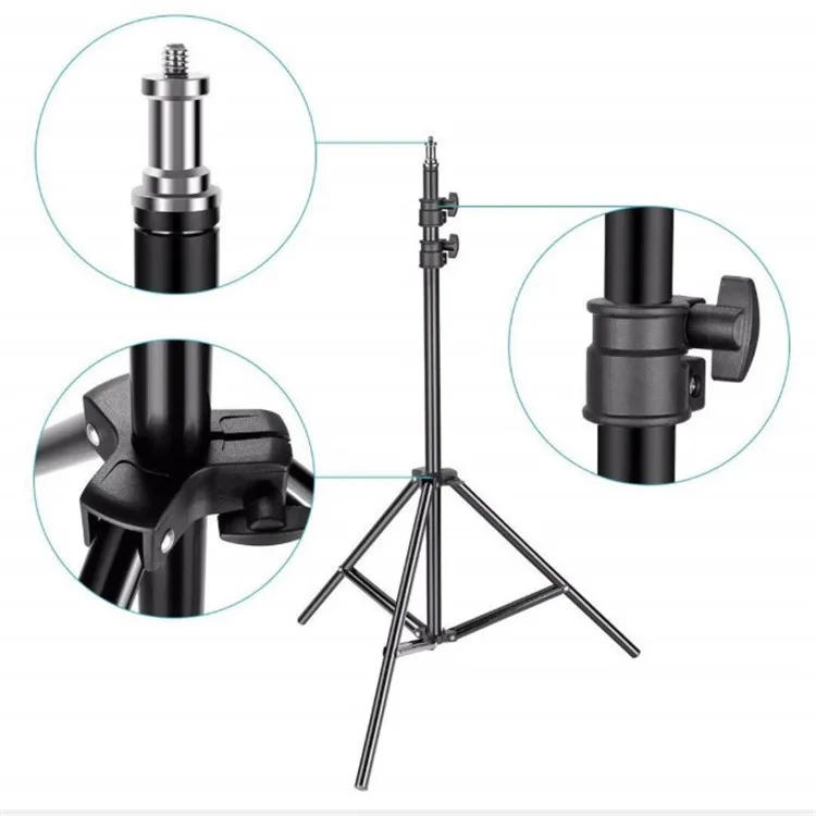 Description Picture 3 of itemLight Stand Photography Portable Tripod with 1/4 Screw for Softbox LED Ring Light Phone Camera Laser Level Projector