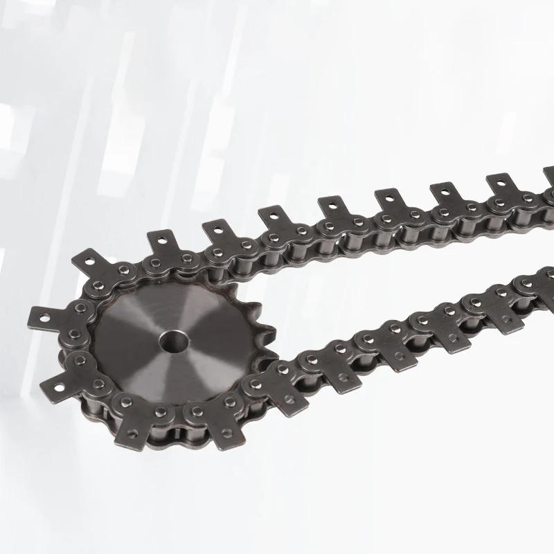 Description Picture 2 of itemSingle Side Straight Plate Roller Drive Transmission Conveyor Chain with Single Hole, 30 Teeth Sprocket Gear, 08B-1, 1.5m