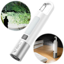 Zoomable Camping Flashlight USB Charging High Brightness Flashlight 3 Gears Ultra Bright LED Torch Power Bank for Power Outages