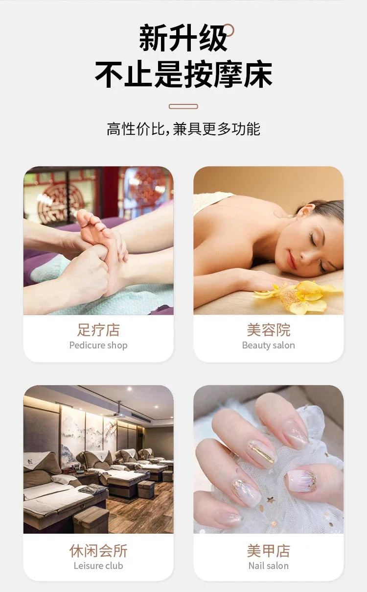 Description Picture 4 of itemJapanese Treatments Wooden Beds Professional Eyelashes Aesthetic Massage Stretcher Beauty Salon Bag Tables Massageliege Message