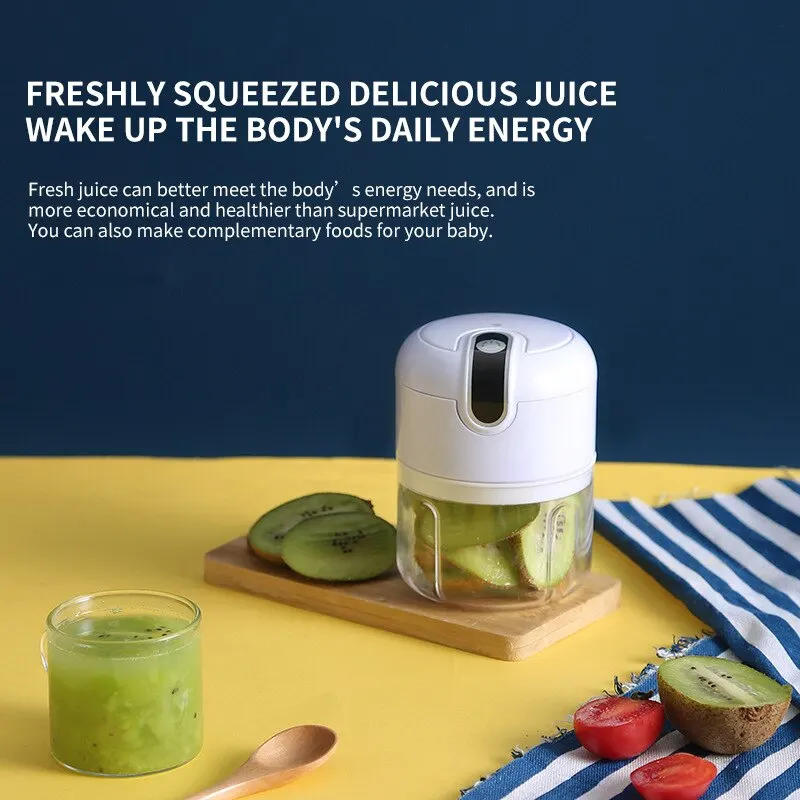 Description Picture 5 of itemElectric Garlic Masher Portable Chopper Multi Function Meat Grinder Masher Machine Mini Garlic Vegetable Chopper Usb Charging