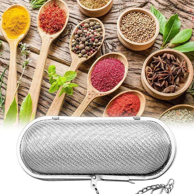 Description Picture 3 of itemCreative Stainless Steel Mesh Tea Infuser Reusable Cup Strainer Loose Leaf Spice Filter for Teapots Mugs Cup to Steep Tea Coffee
