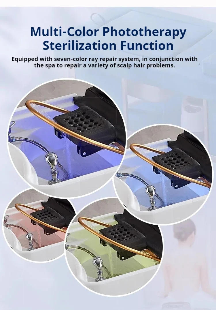 Description Picture 6 of itemHead Spa Stretcher Shampoo Treatment Massage Bed Salon Equipment Furniture Machine Salon Chairs Hair Stylist  Fryzjerskie Water