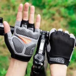 Men Cycling Bicycle Gloves Half Finger Gym Gloves Women Mitten Breathable Anti-slip Glove Fitness Sport Training Gloves