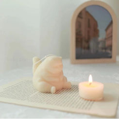 Cute Fat Cat Silicone Mold Candle Mold for Candle Making DIY Candle Making Kit