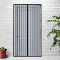 1pc Magnetic buckle mosquito proof magic door curtain, automatic closing screen window curtain