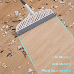 Magic Broom Long Pole Assembled Scraper For Sweeping Hair Bathroom Household Mop Broom