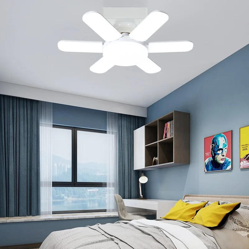 Description Picture 2 of itemFan-shaped Lights with Adjustable Panels E26/E27 Ceiling Work Lamp 16W 75W Bulb for Warehouse Workshop Industrial Fixture Ac220V