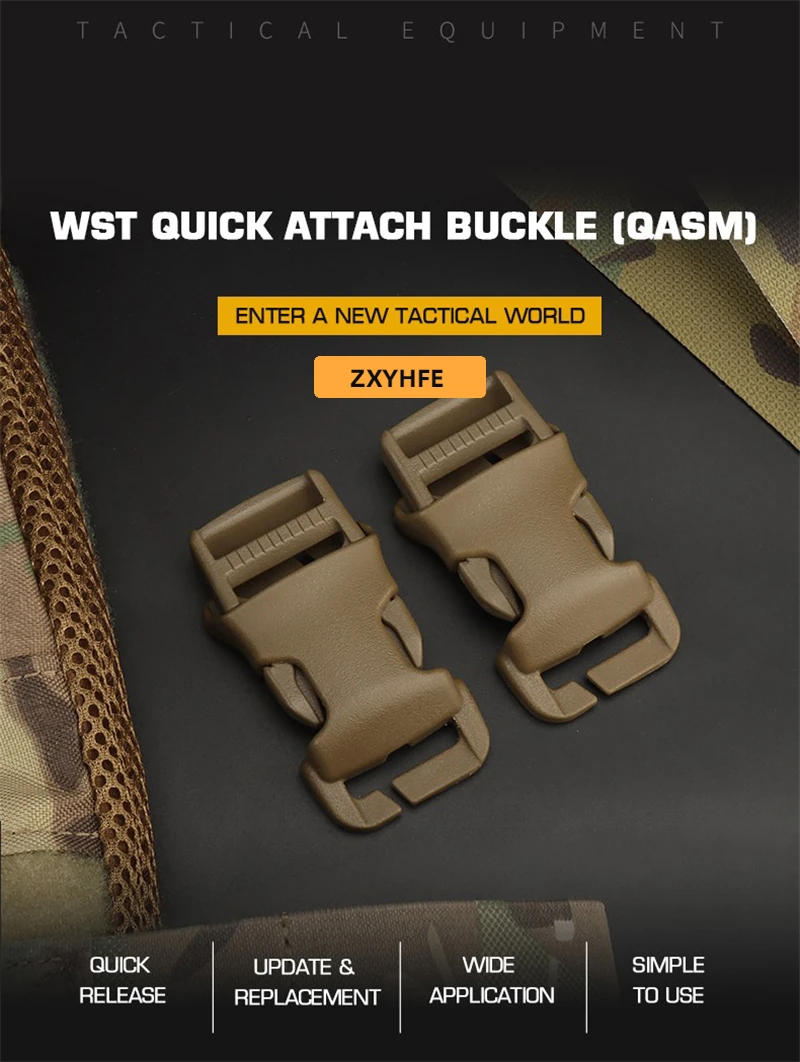 Description Picture 2 of itemZXYHFE Tactical Quick Attach Buckle QASM Camping Hiking Equipment Hunting Vest Backpack Accessories Outdoor Sports 1pieces