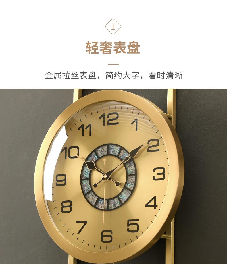 Description Picture 5 of itemHanging Office Wall Clock Modern Aesthetic Pendulum Designer Wall Clock Industrial Italy Duvar Saati Decoration Accessories