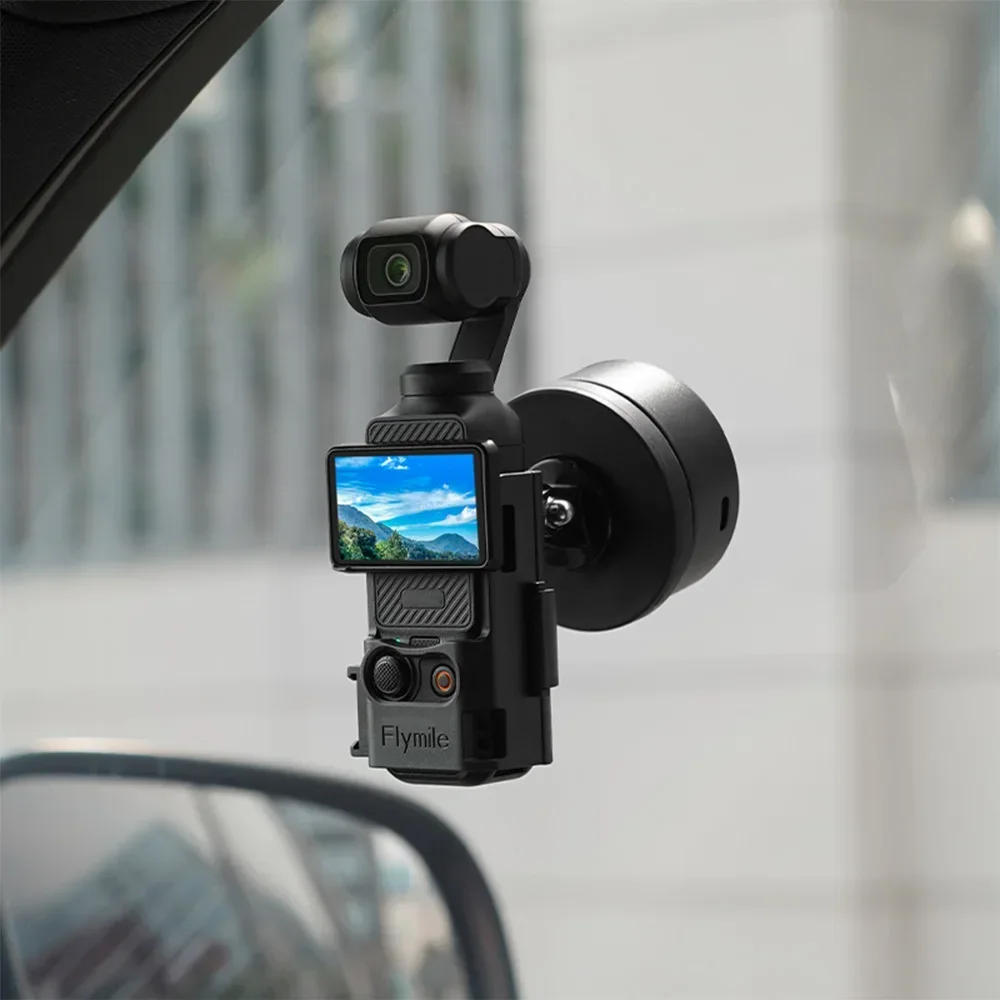 Description Picture 3 of itemFlymile Magnetic Car Suction Cup Stand For DJI Pocket 3 Gimbal Camera Mobilephone Magsafe Navigation Live Stream Shooting  Mount
