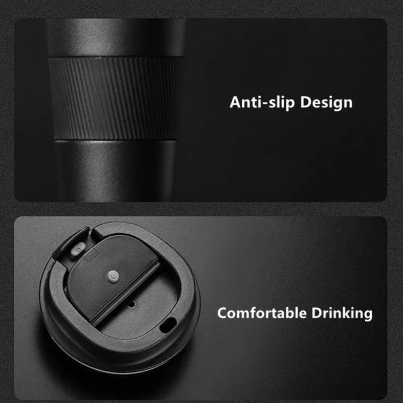 Description Picture 6 of item510ml Double Stainless Steel 304 Coffee Thermos Mug Leak-Proof Non-Slip Car Vacuum Flask Travel Thermal Cup Water Bottle