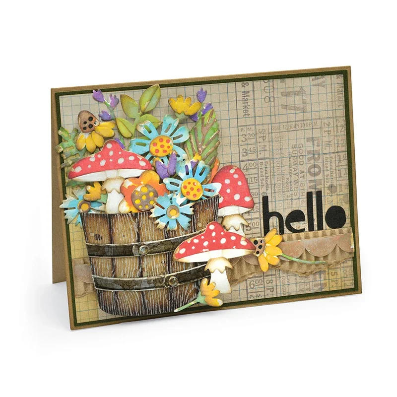 Description Picture 4 of item2023 New Flowers Pots Metal Cutting Dies and Spring Plants Die Cut Scrapbooking For Crafts Card Paper Making No Stamps Sets