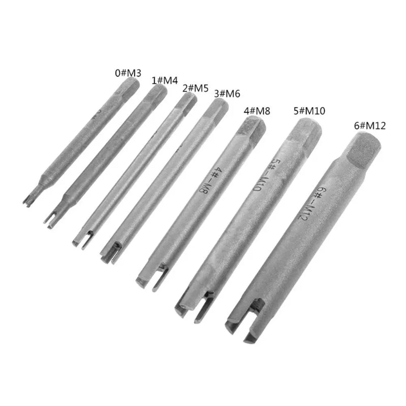 Description Picture 2 of item1PC Damaged Screw Tap Extractor M3-M12 Broken Screw Tap Remover Tool Wrench Drill Bit Broken Tap Extractor Hand Tools      New