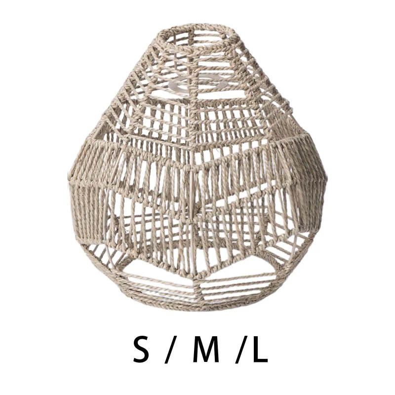 Description Picture 2 of itemPendant Lamp Shade Woven Rope Lampshade for Living Room Cafes Teahouse