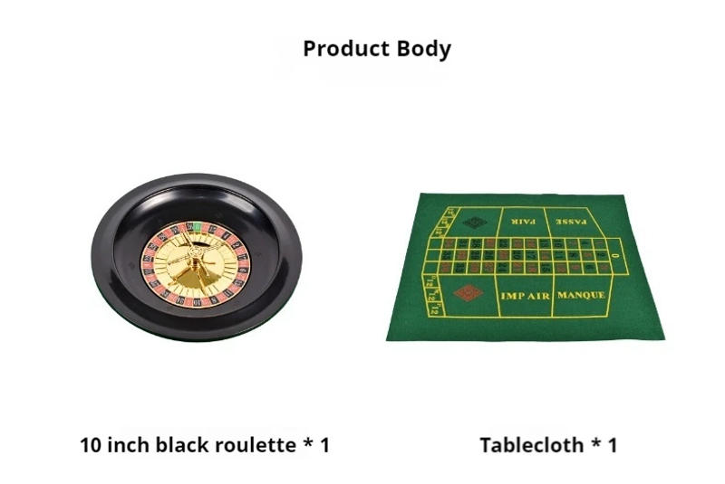 Description Picture 5 of item1set 10 Inches Roulette Wheel Decoration Party Supplies Interaction Table Game Turntable for Parties Travel Carnival Gathering
