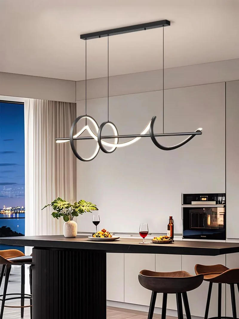 Description Picture 6 of itemModern dine dining room Pendant lights indoor lighting Ceiling lamp hanging light led Chandeliers for living room indoor lightin