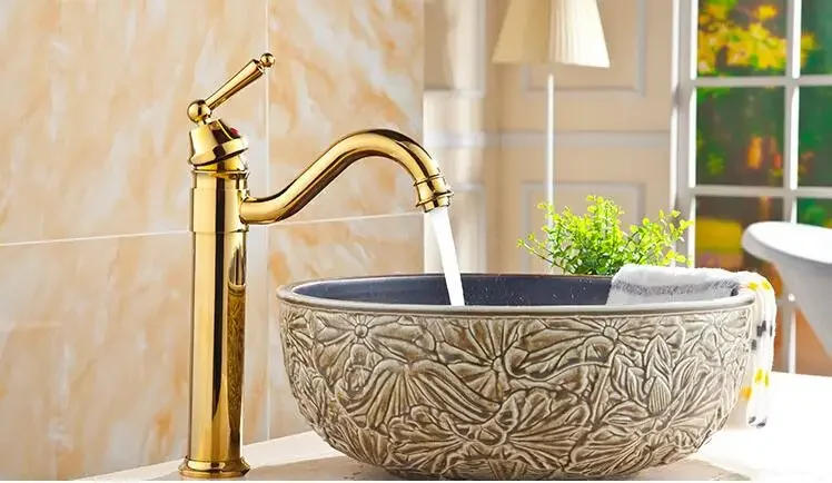 Description Picture 5 of itemFree Shipping High Arch New Deck Bathroom Basin Sink Mixer Tap Polished Antique Bronze