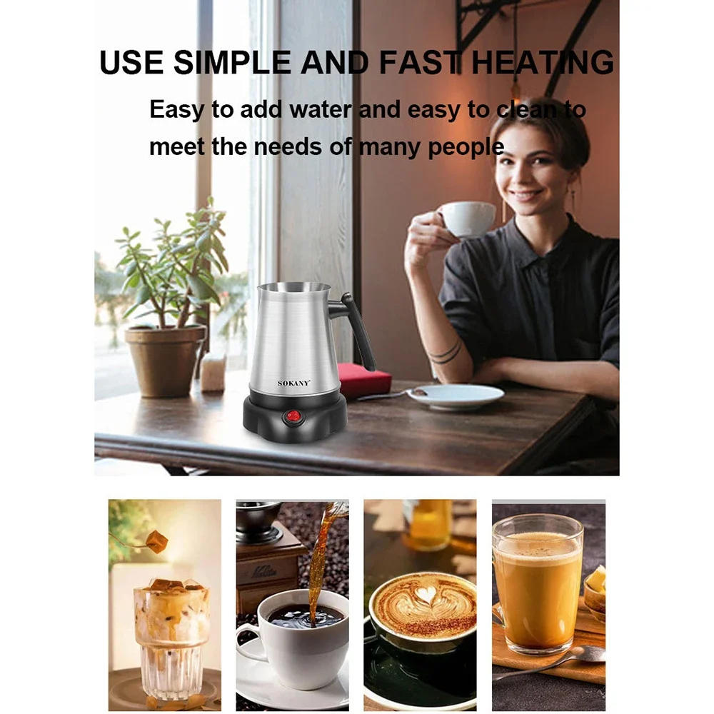 Description Picture 6 of itemTurkish Electric Coffee Maker Machine,5 To 6 Cup Brewing Capacity,Stainless Steel,   for Delicious Turkish & Greek Coffee,800ML