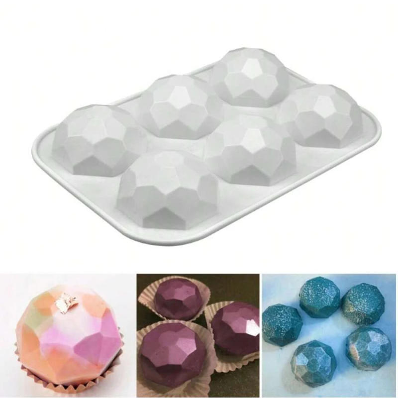 Description Picture 5 of item6 Cavity Flower Silicone Cake Mold Chocolate Pastry Baking Mold Dessert Cake Decoration Tools Donut Muffin Kitchen Accessories