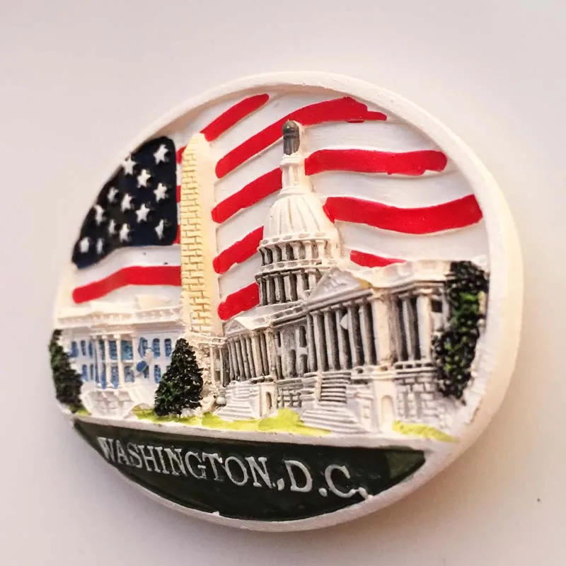 Description Picture 5 of itemAmerica Travelling Fridge Stickers USA Washington Boston Alaska Tourism Souvenirs Fridge Magnets Home Decor Wedding Gifts