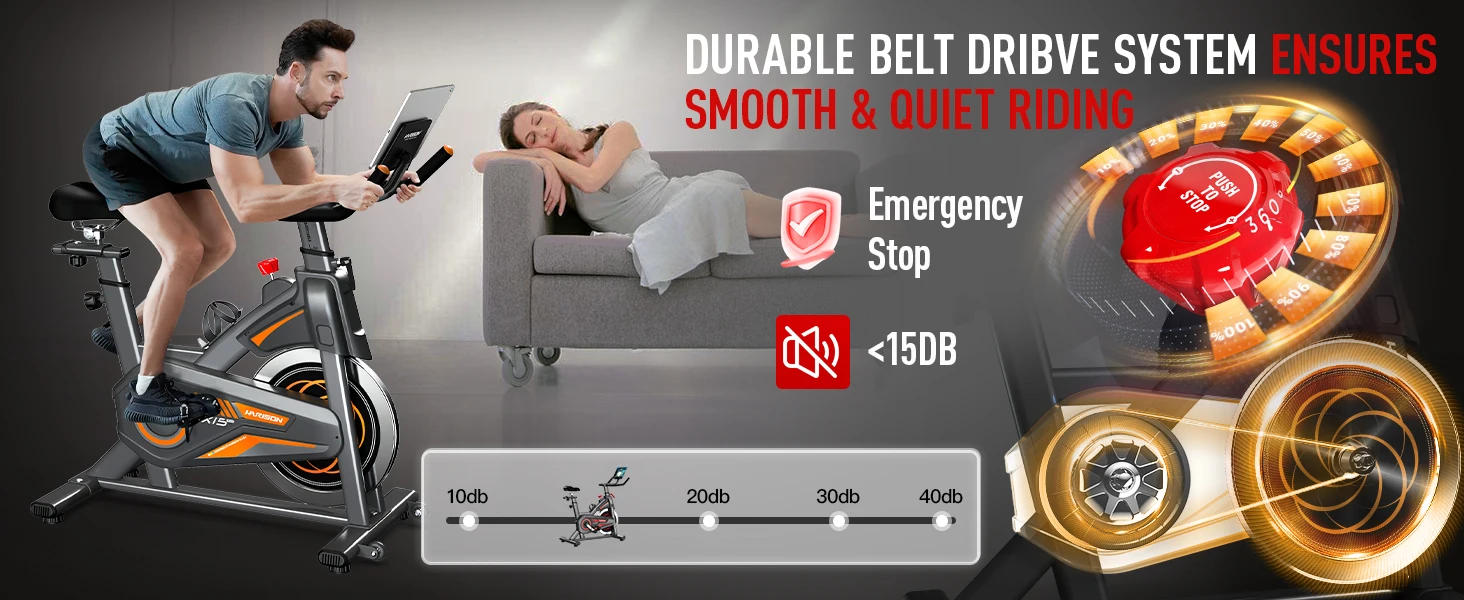 Description Picture 6 of itemMagnetic Exercise bike/Pro Stationary Bike for Home 380lbs Capacity with Bluetooth, Indoor Cycling Bike with iPad Holder